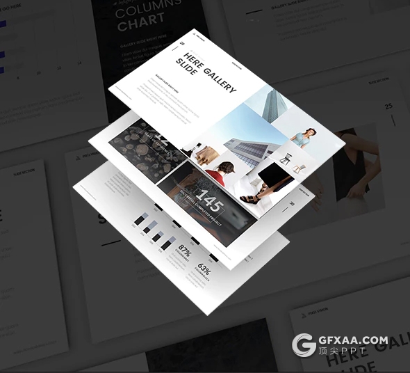 83页欧美简约唯美多用途PPT模板 - 顶尖PPT