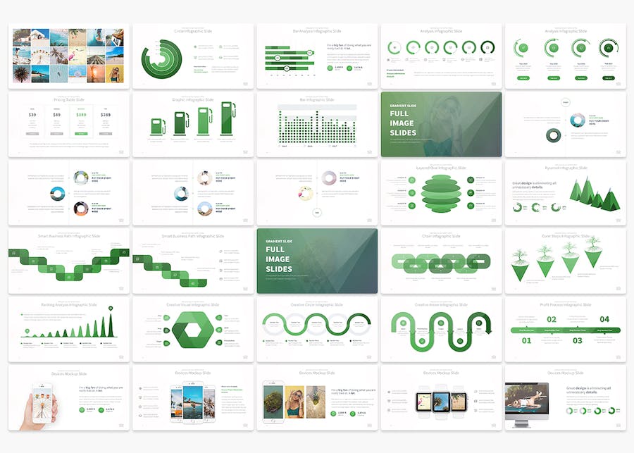 欧美商务多用途海量信息图形PPT模板 - 顶尖PPT