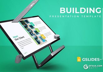 30页5种配色地产建筑行业多用途Google slides模板 - 顶尖PPT