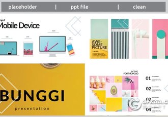 50页国外小清新唯美风格ppt模板 - 顶尖PPT