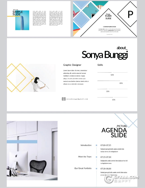 50页国外小清新唯美风格keynote模板 - 顶尖PPT