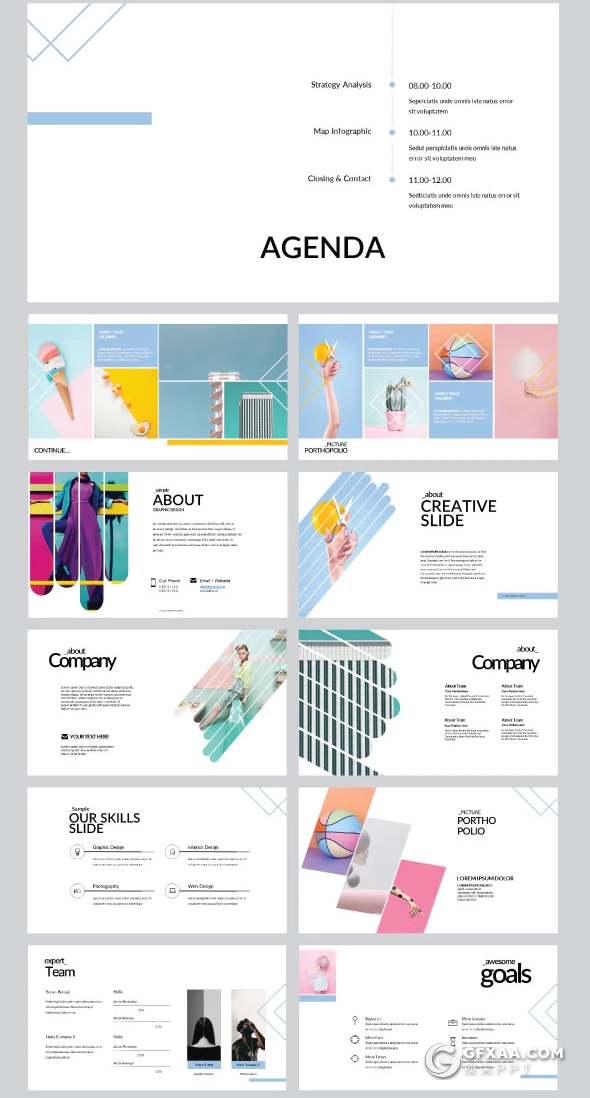 50页国外小清新唯美风格keynote模板 - 顶尖PPT