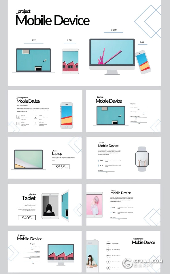 50页国外小清新唯美风格keynote模板 - 顶尖PPT