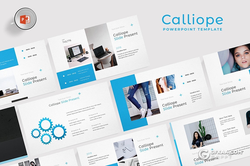 30页欧美公司团队介绍商务ppt模板 5种主题配色 - 顶尖PPT