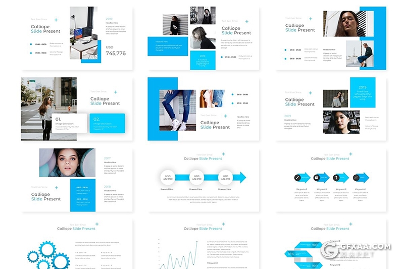 30页欧美公司团队介绍商务keynote模板 5种主题配色 - 顶尖PPT