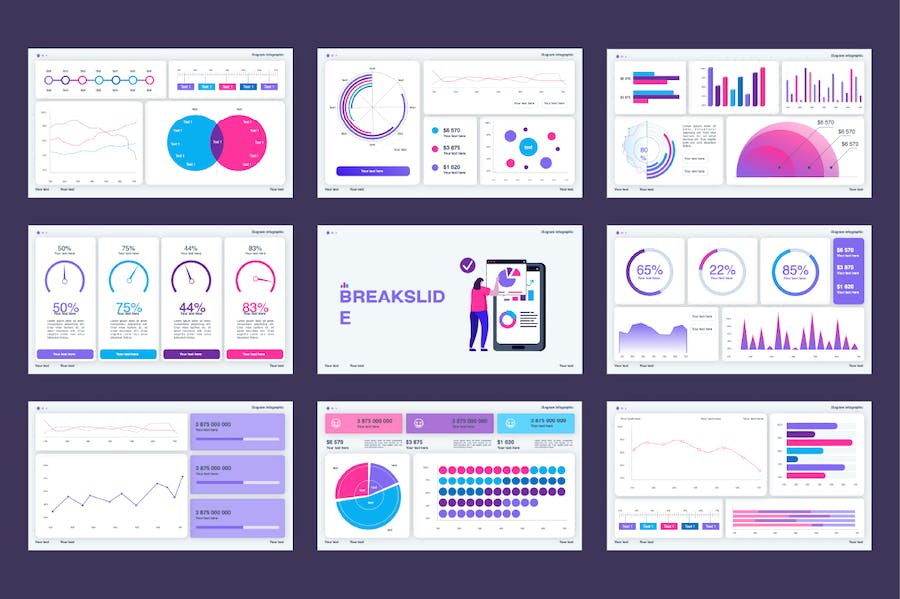 KPI关键绩效指标数据分析图形PPT模板 - 顶尖PPT