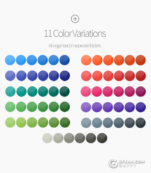 35页创意卡通商务人物PPT图形素材模板 11种配色 - 顶尖PPT