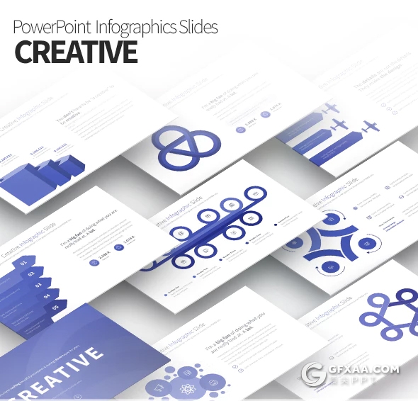 35页圆形商务逻辑图形PPT模板 12种主题配色 - 顶尖PPT