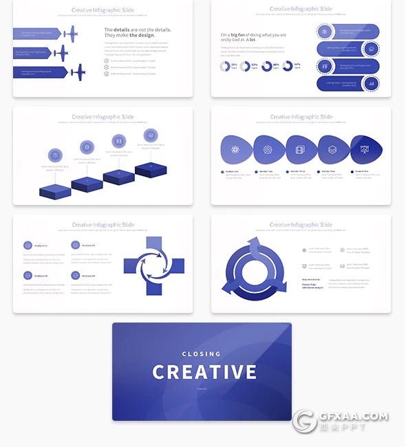 35页圆形商务逻辑图形PPT模板 12种主题配色 - 顶尖PPT