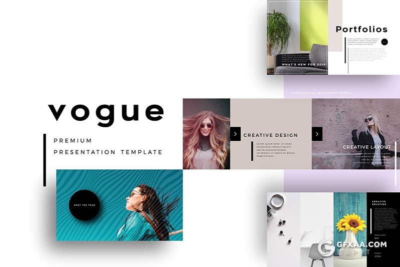 119国外高端大气简约时尚风格ppt模板 - 顶尖PPT