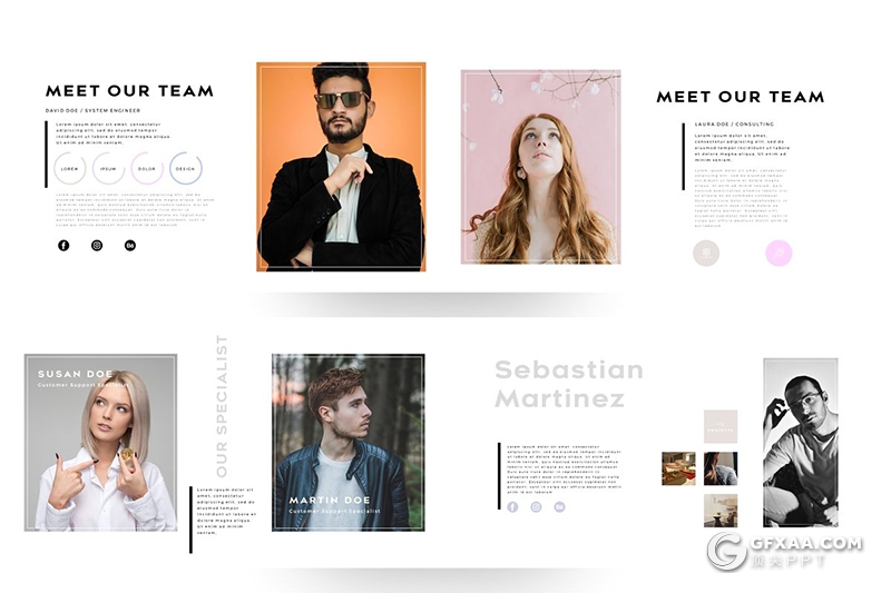 119国外高端大气简约时尚风格ppt模板 - 顶尖PPT