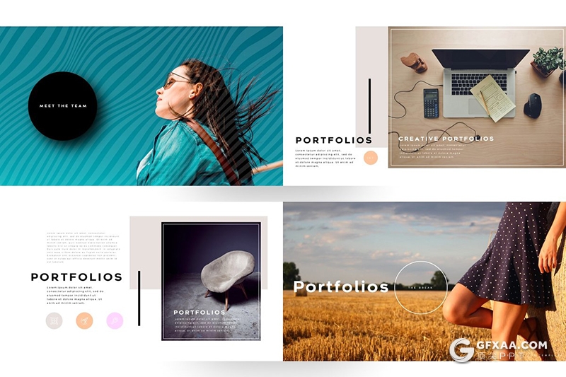 119国外高端大气简约时尚风格ppt模板 - 顶尖PPT