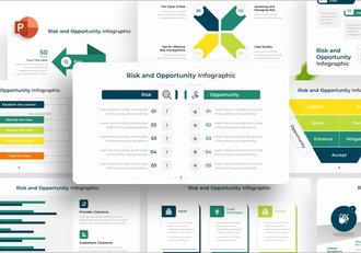 风险和机会信息图形PPT模板 - 顶尖PPT