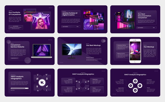 玻璃形态艺术风格keynote模板 - 顶尖PPT