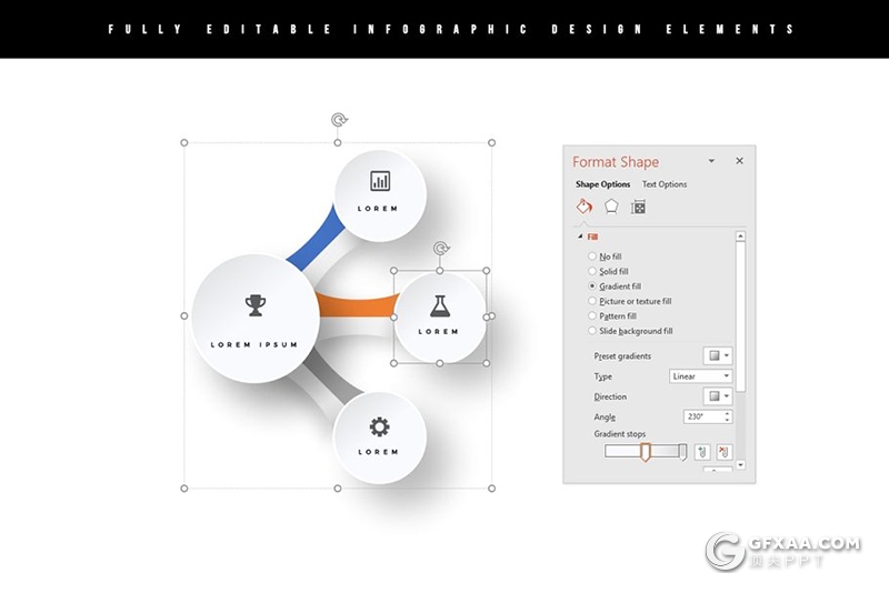 140页黑白色调彩色微立体图形时尚图片展示PPT模板 - 顶尖PPT