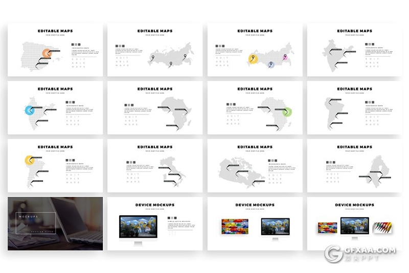300页国外高端艺术水墨笔刷风格PPT模板 120页笔刷占位符一键换图 - 顶尖PPT