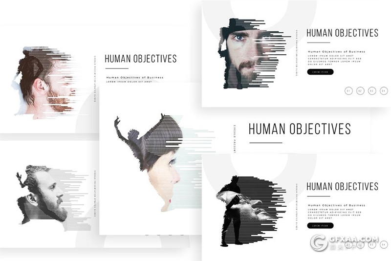 230页体育运动人物剪影国外高端ppt模板 - 顶尖PPT