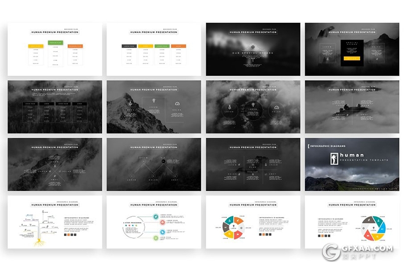 230页体育运动人物剪影国外高端ppt模板 - 顶尖PPT