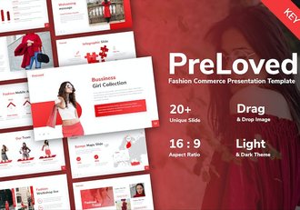 时尚流行服装品牌keynote模板 - 顶尖PPT