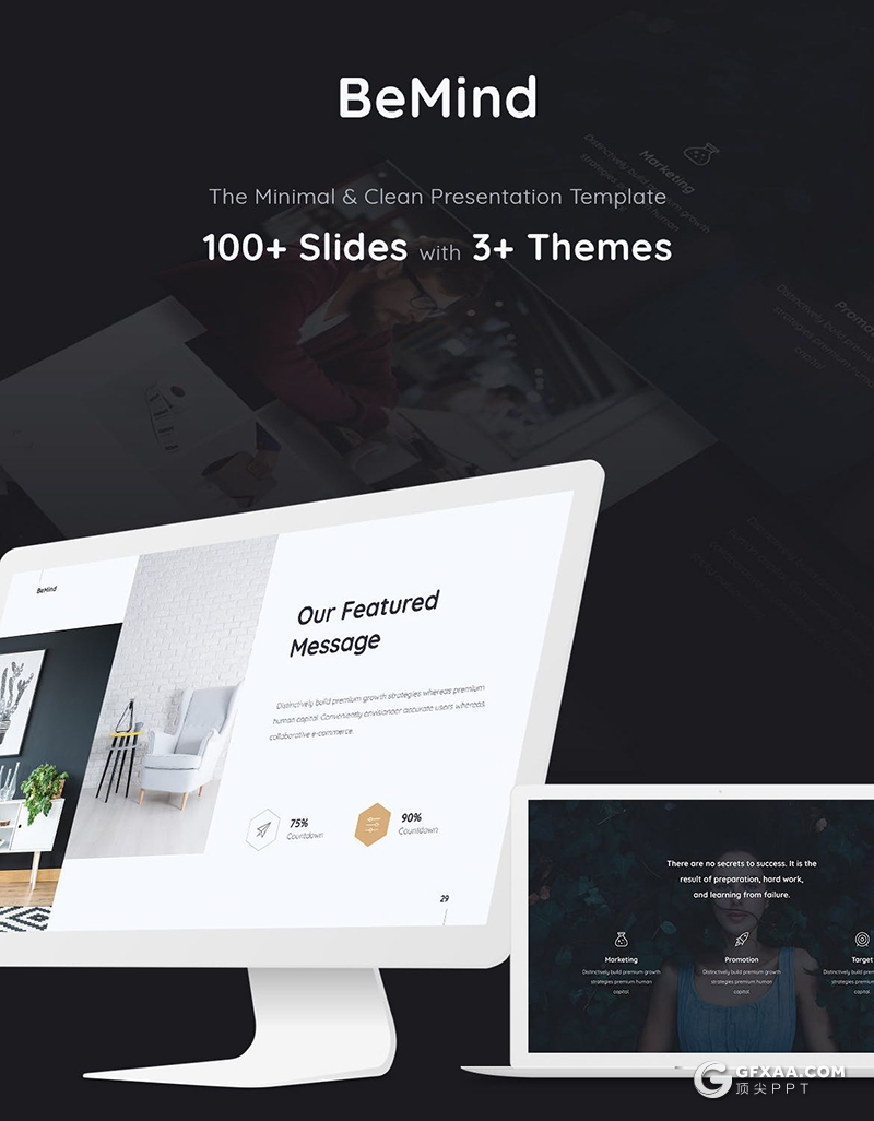 104页欧美简约商务风格PPT模板 3种主题配色 - 顶尖PPT