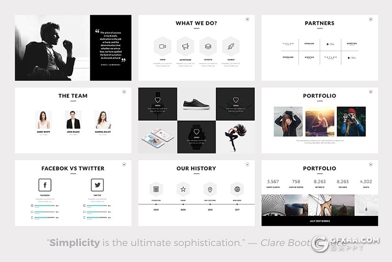 63页简约大气文艺唯美风格keynote模板 - 顶尖PPT