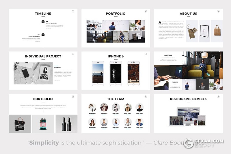 63页简约大气文艺唯美风格keynote模板 - 顶尖PPT