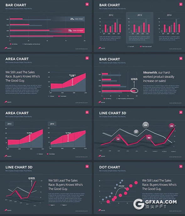 107页欧美高端商务通用PPT模板 包含4种主题配色 - 顶尖PPT