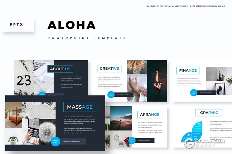 30页5种配色欧美商务风格ppt模板 - 顶尖PPT