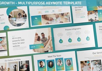 公司企业发展成长介绍keynote模板 - 顶尖PPT