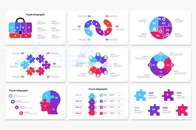 益智信息图形PPT模板 - 顶尖PPT