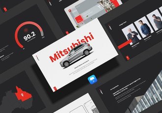 汽车销售全球数据分析keynote模板 - 顶尖PPT