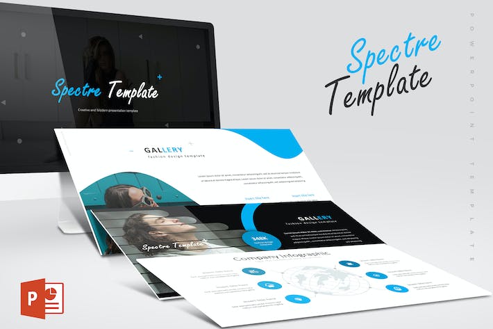 商务创意图形企业介绍PPT模板 - 顶尖PPT