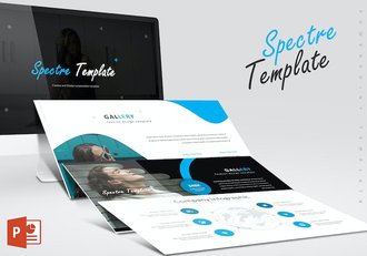 商务创意图形企业介绍PPT模板 - 顶尖PPT