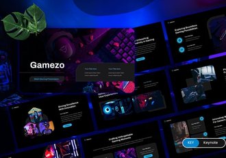 未来科技感Web3游戏项目Keynote模板 - 顶尖PPT