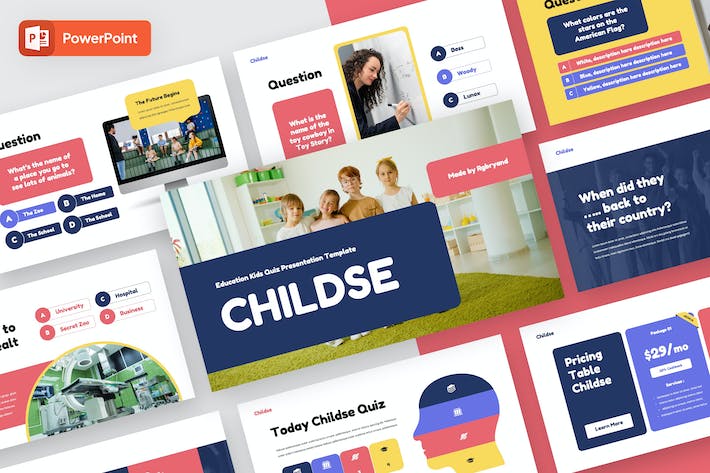 儿童教育培训课程内容设计PPT模板 - 顶尖PPT