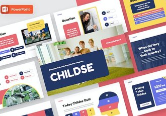 儿童教育培训课程内容设计PPT模板 - 顶尖PPT