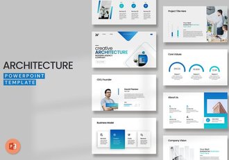 企业架构团队公司简介PPT模板 - 顶尖PPT