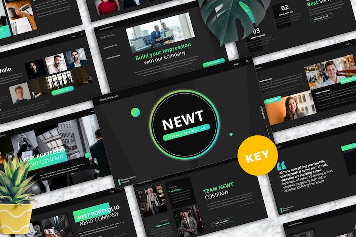 公司企业简介组织介绍讲述Keynote模板 - 顶尖PPT