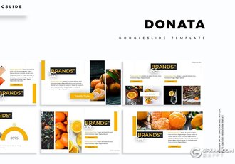 30页果蔬展示介绍Google slides模板 5种主题配色 - 顶尖PPT