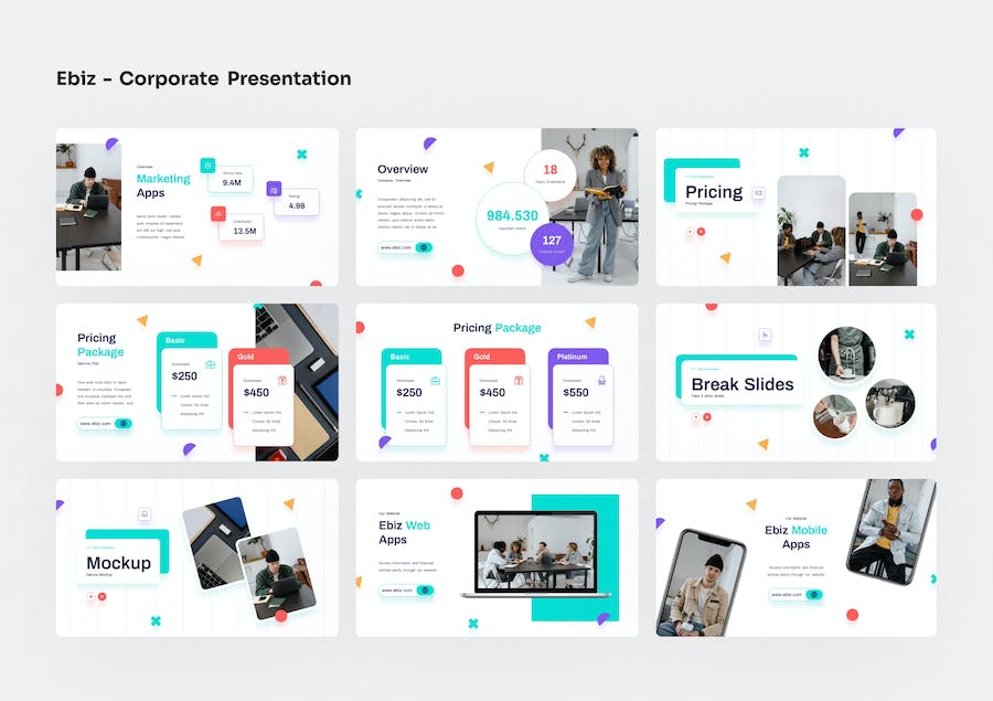 电商企业运营推广策略方案Keynote模板 - 顶尖PPT