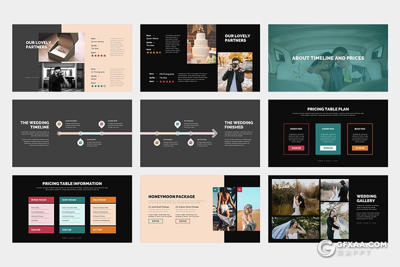60多页婚庆公司婚礼策划方案keynote模板 - 顶尖PPT