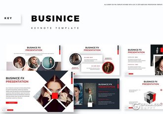 30页5种配色欧美团队介绍通用keynote模板 - 顶尖PPT