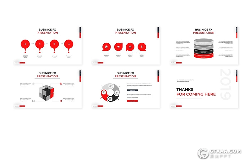 30页5种配色欧美团队介绍通用ppt模板 - 顶尖PPT
