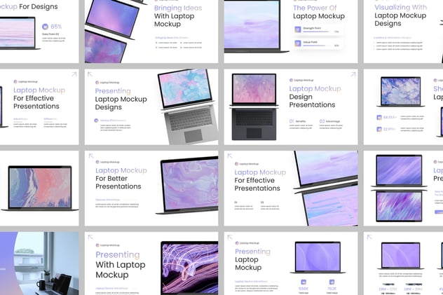 笔记本电脑模型keynote模板 - 顶尖PPT