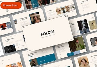 米色复古风女性品牌展示商务通用PPT模板 - 顶尖PPT