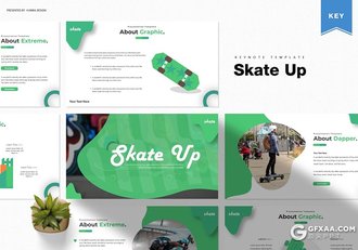 30页创意图形设计国外高端keynote模板 5种配色主题 - 顶尖PPT