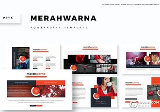 30页5种配色扁平化国外总结汇报ppt模板 - 顶尖PPT