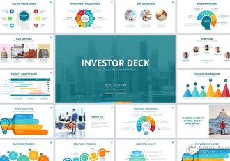 50页欧美风格商业计划书keynote模板 5种主题配色 - 顶尖PPT