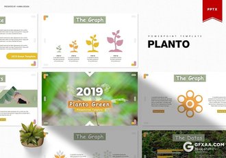 30页5种主题配色花色植物展示介绍环境绿化ppt模板 - 顶尖PPT