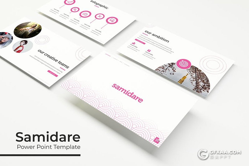 30页扁平化创意回纹图形多用途ppt模板 5种主题配色 - 顶尖PPT